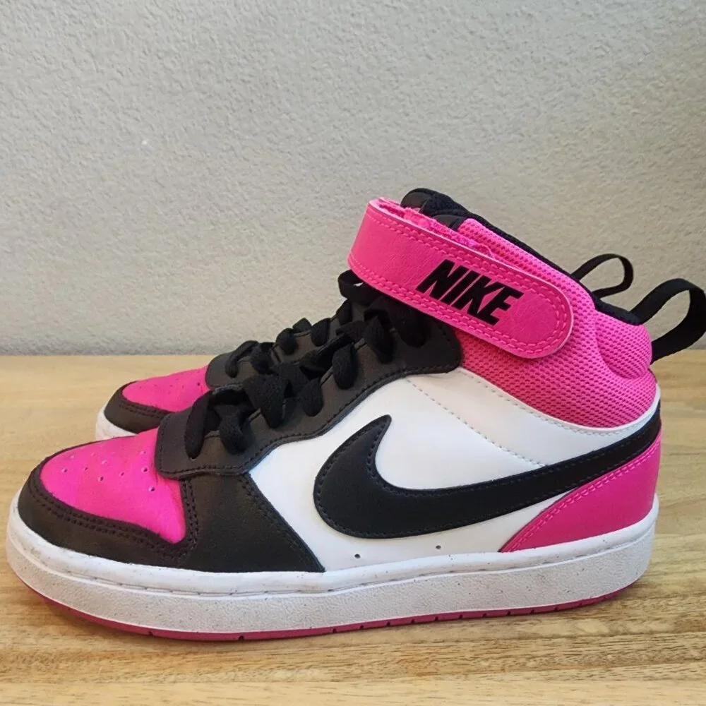 Nike Court Borough Mid 2 Shoes Youth Size 5Y Basketball HV0933-100